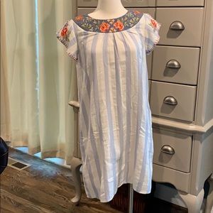 L Love embroidered dress